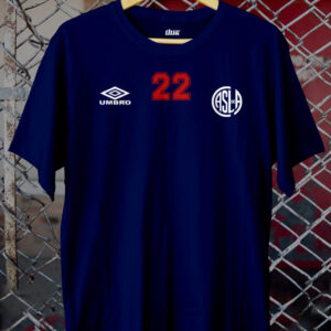 Remera Retro San Lorenzo Umbro azul